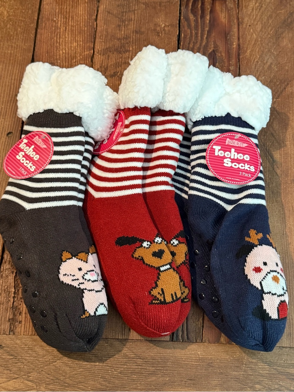 TeeHee Socks Pack of 3 Women’s Size 9-11 New